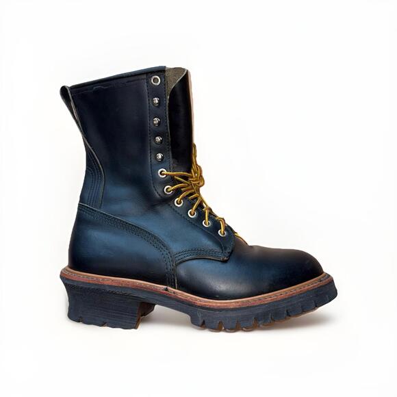 Red Wing 699 LoggerMax Soft Toe Logger Work Boots Mens Size 8.5 D Leather